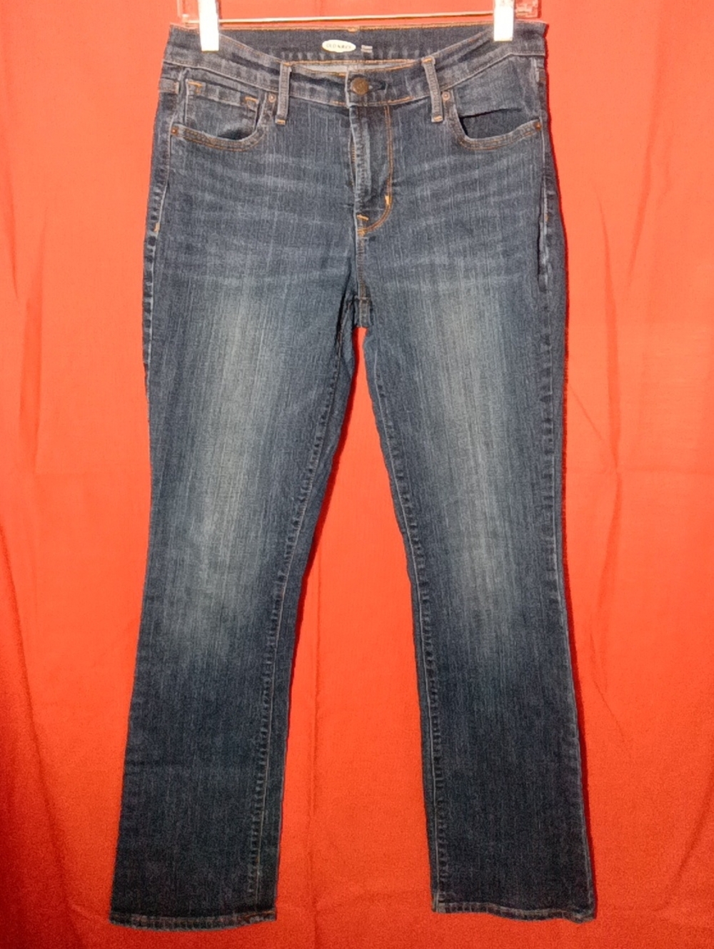 Old Navy Women's Dark Indigo Straight-Leg Jeans